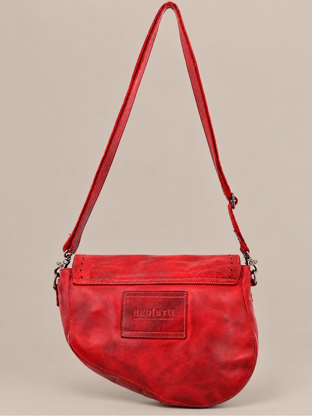 BED|STÜ Priscilla Indie Red Dip Leather Crossbody Bag NWT